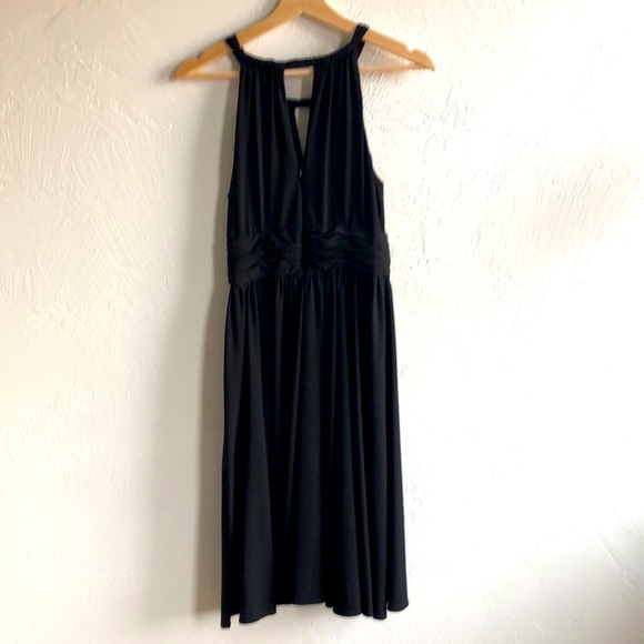 WHBM✨Black Halter Fit & Flare Cocktail Dress - Picture 5 of 6